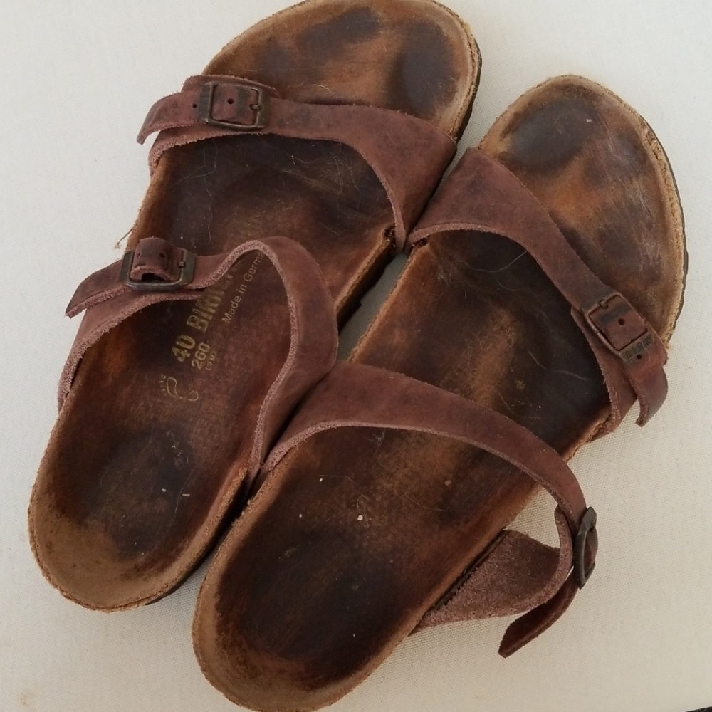 birkenstock oil rubbed leather 2 strap